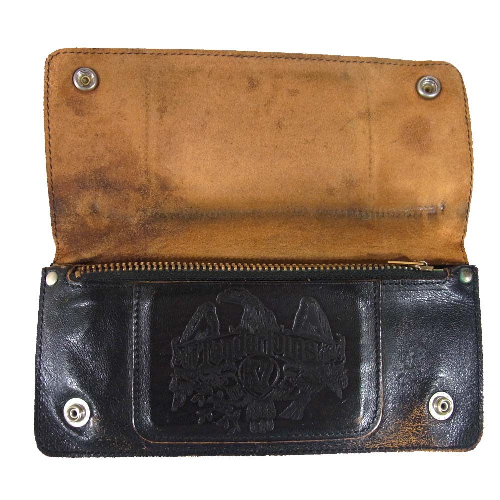 TENDERLOIN テンダーロイン T-WALLET レザー 二つ折り 長財布 ブラック