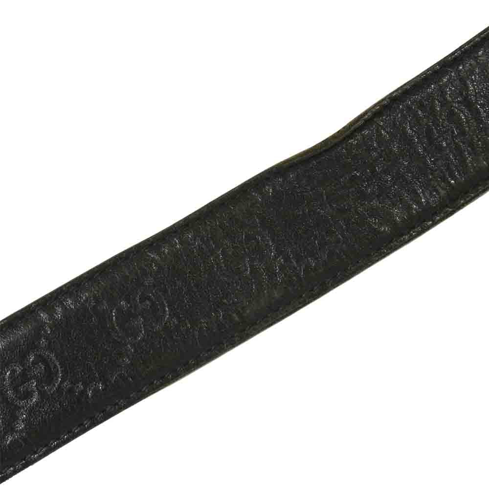 GUCCI グッチ 114984 シマ インターロッキング Gバックル レザー