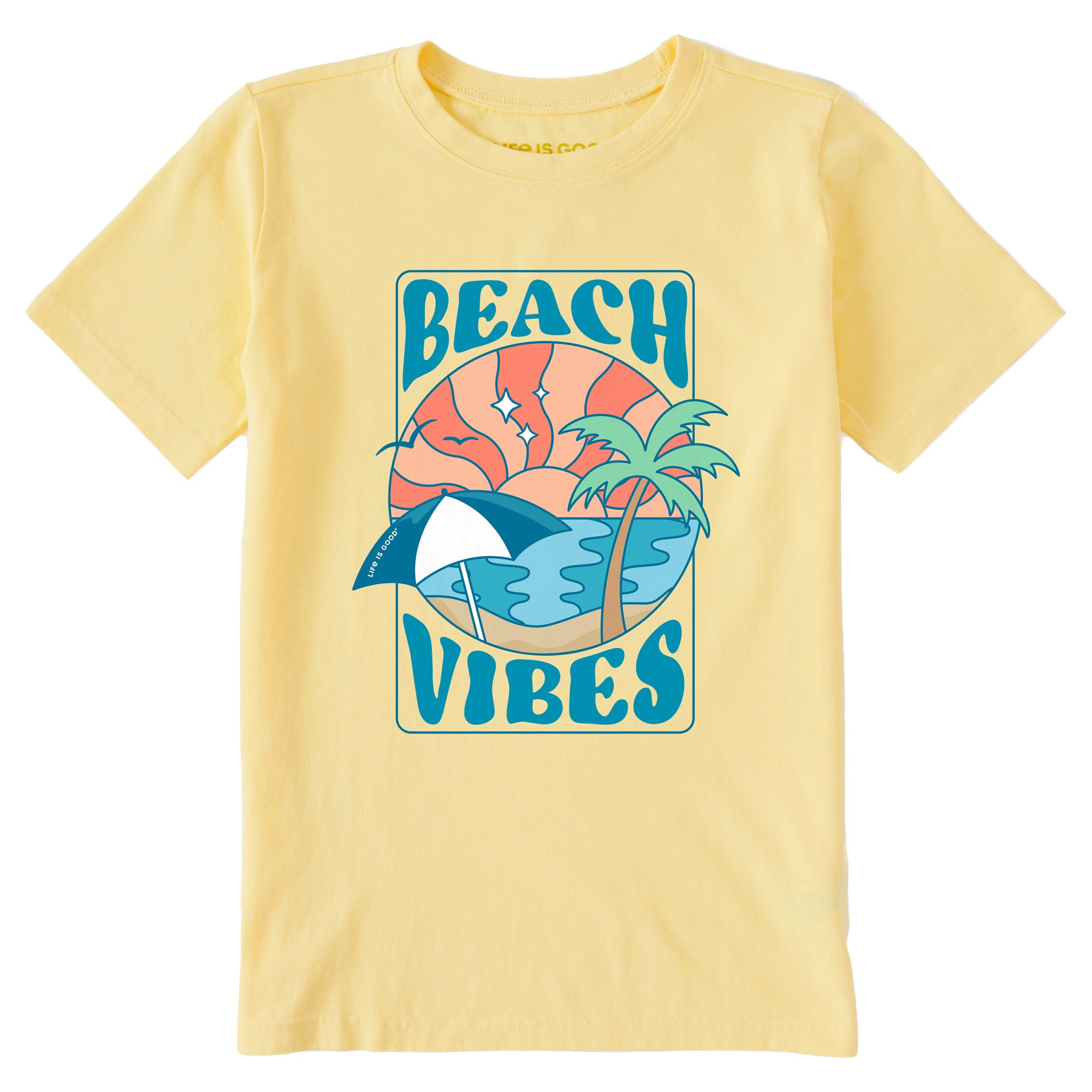 Kids Beach Vibes Short Sleeve Crusher Tee | Shop Life is Good