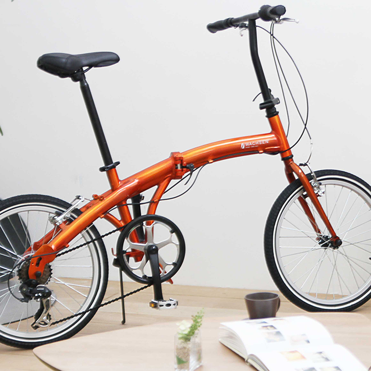 20インチアルミ 折りたたみ自転車 6段変速 ORAN WBA-2001 | WACHSEN