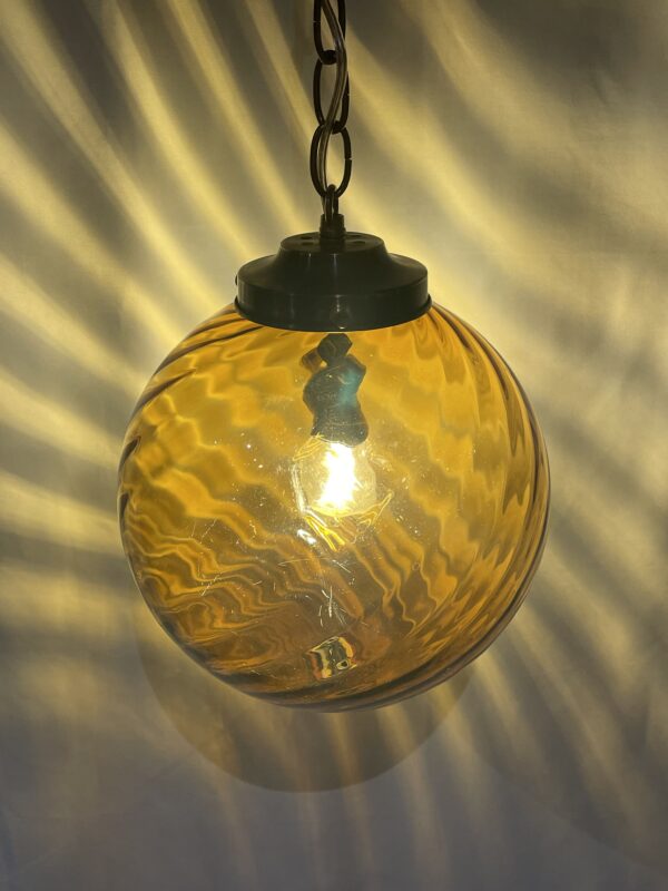 Amber glass shade lamp 1灯 / アンバーガラスシェードランプ 1灯