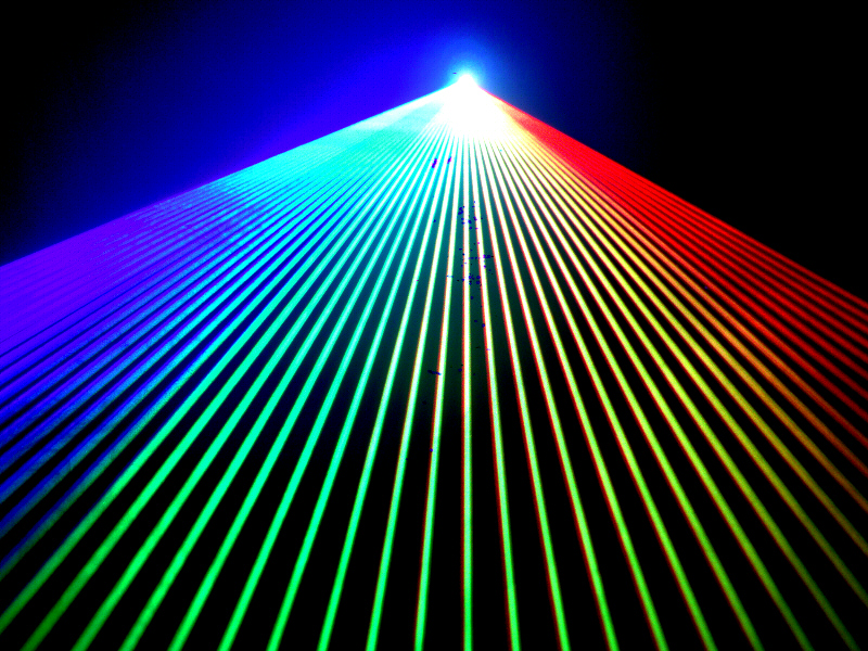 光学式スキャナーインテンシティー機能付 2W RGB フルカラーレーザー