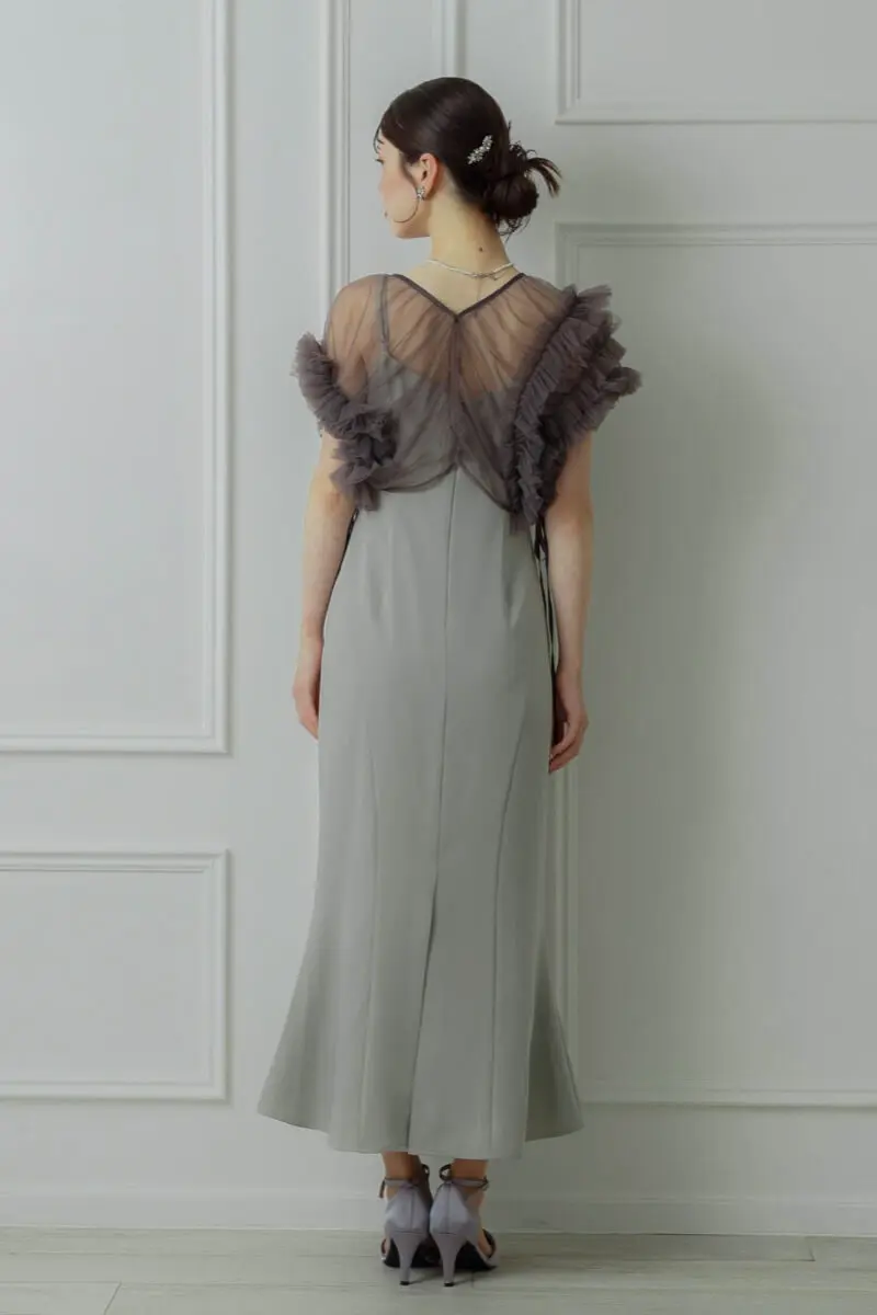 ミントのチュールトップスセットドレス | ANDRESD | S | 結婚式