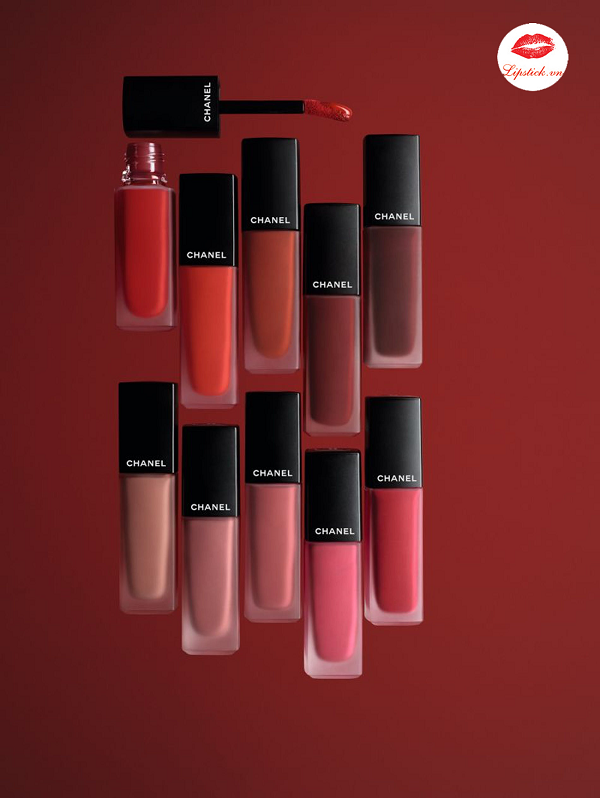Son Kem Chanel 828 Rouge Noir Allure Ink Fusion Đỏ Rượu NEW 2019