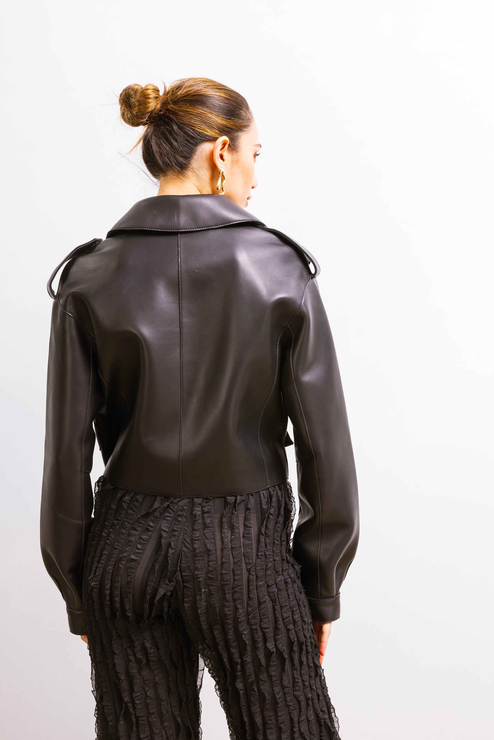 First Love Leather Jacket in Black - Lisa Maree