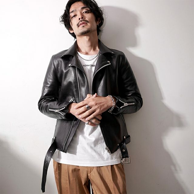 VALLET 本革 ダブルライダースジャケット メンズ ヴァレット