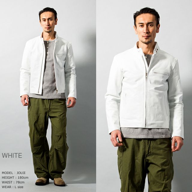 Horn Works 本革 シングルライダースジャケット メンズ ホーンワークス