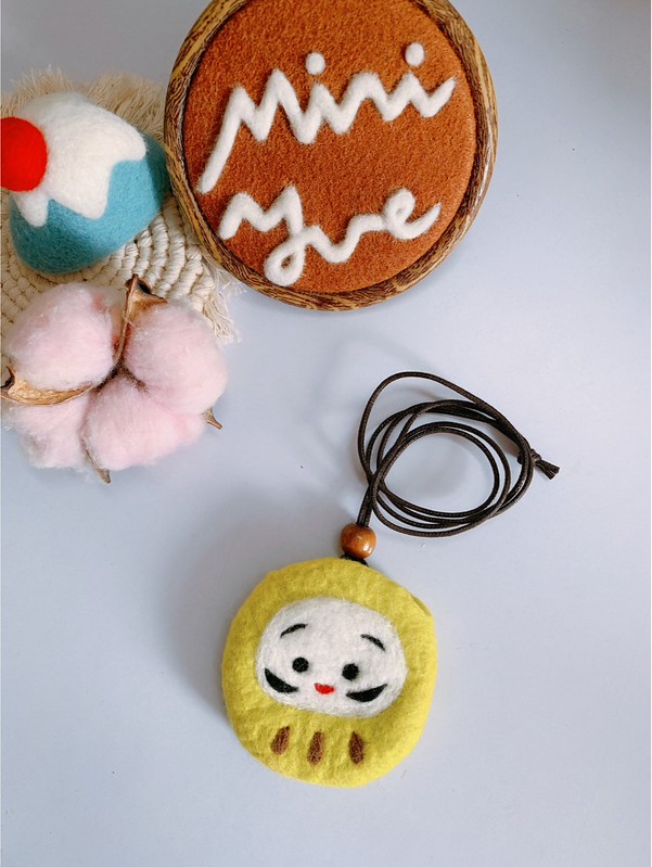 台湾 だるま 福の神 スマートキーケース ネックストラップ・ハンド