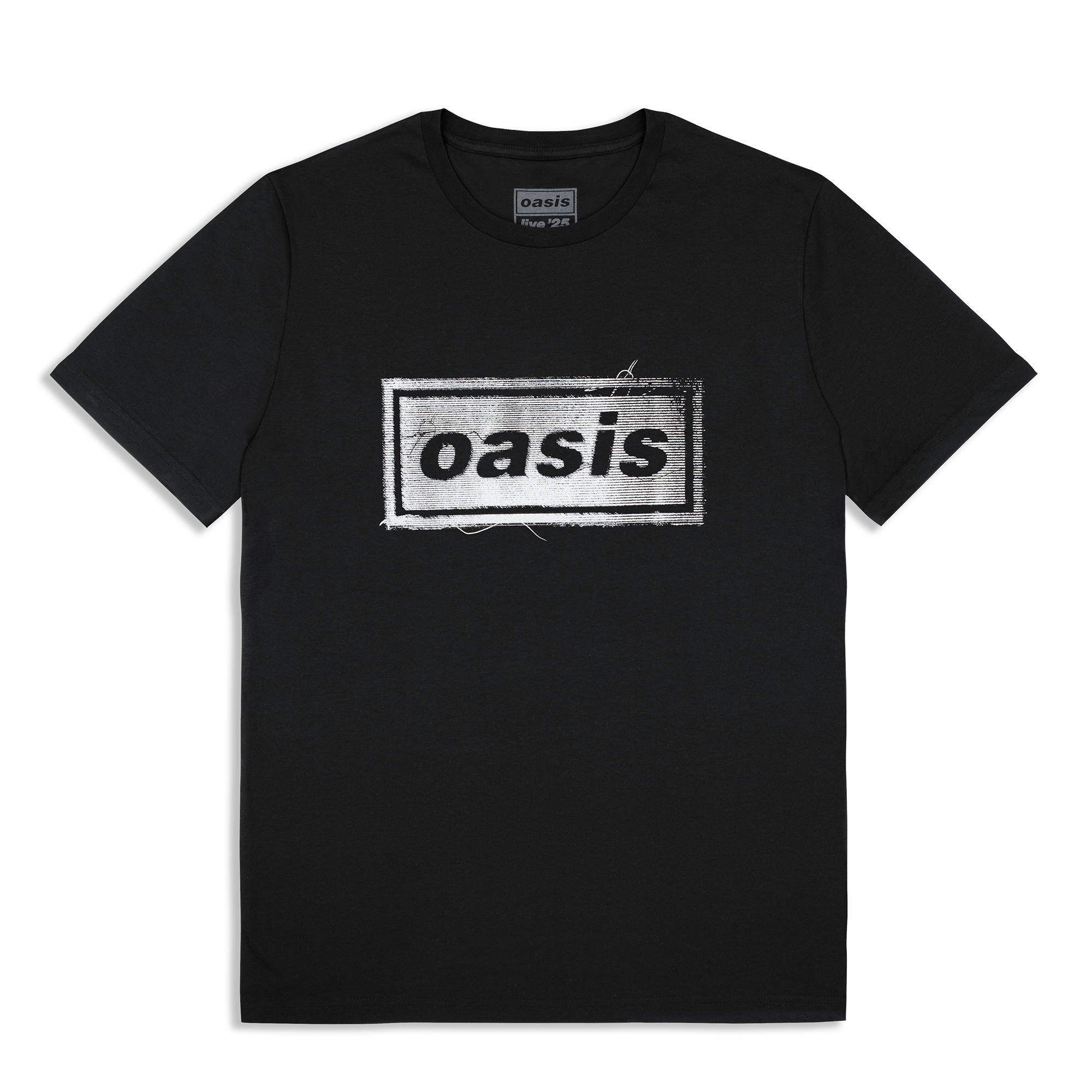 Live '25 Thread Logo T-Shirt Black – Oasis Live '25