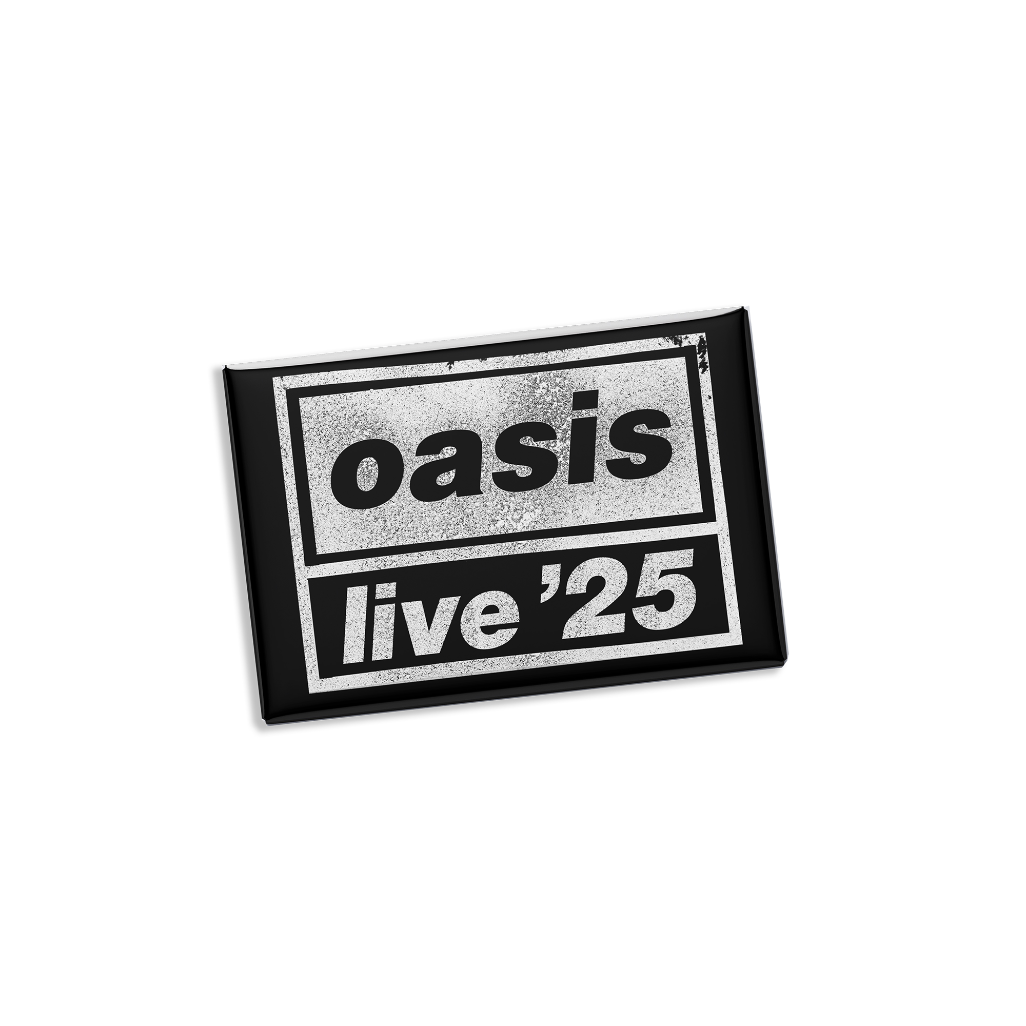 Live '25 Distressed Tour Logo Magnet Black – Oasis Live '25