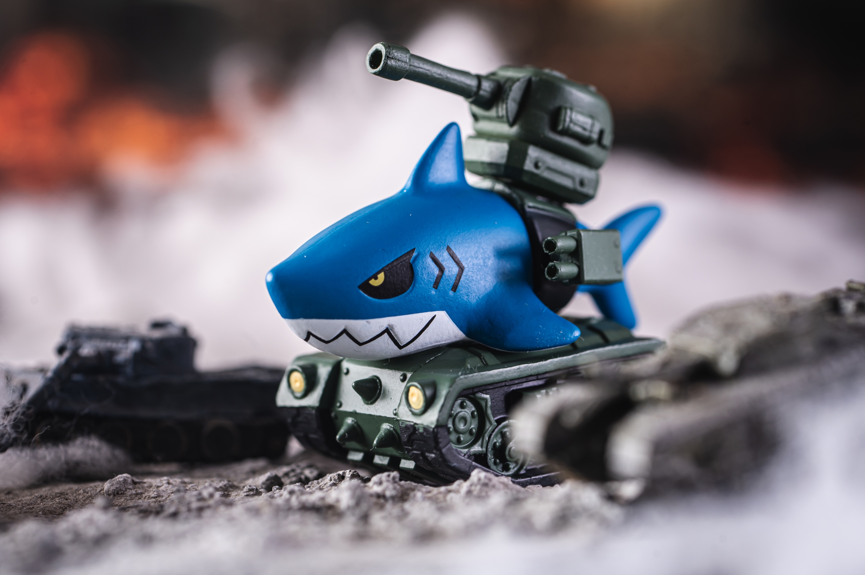 レビュー】機動物2 タンクシャーク(ブルー)&ドリルウルフ(グレー