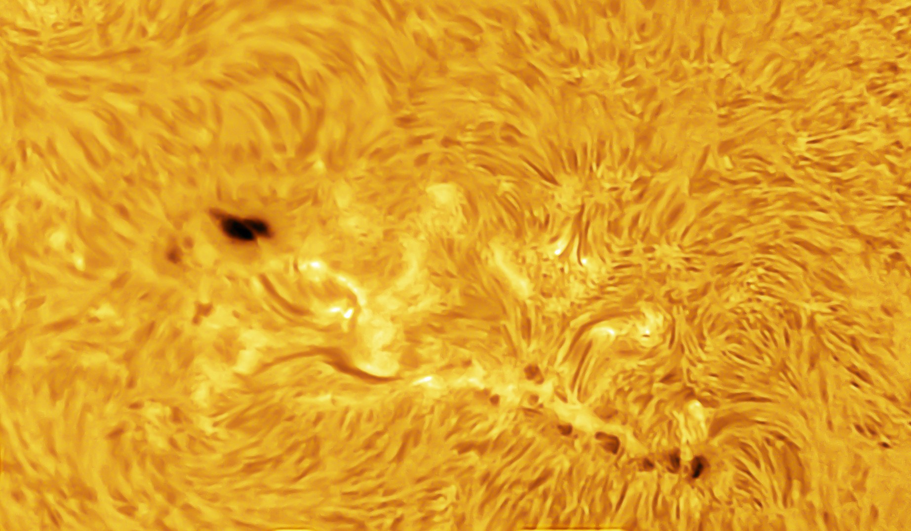 2025/4/5 太陽(その1): 望遠鏡2台での撮影 : ほしぞloveログ