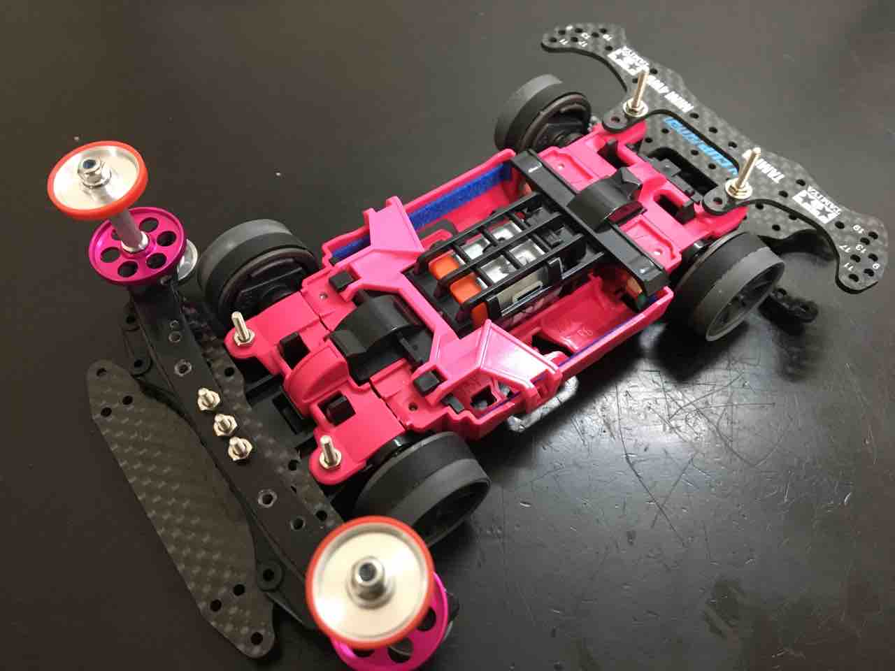 ミニ四駆ブログ MSフレキ ピンクマシン その2 : 子育て＆ミニ四駆の