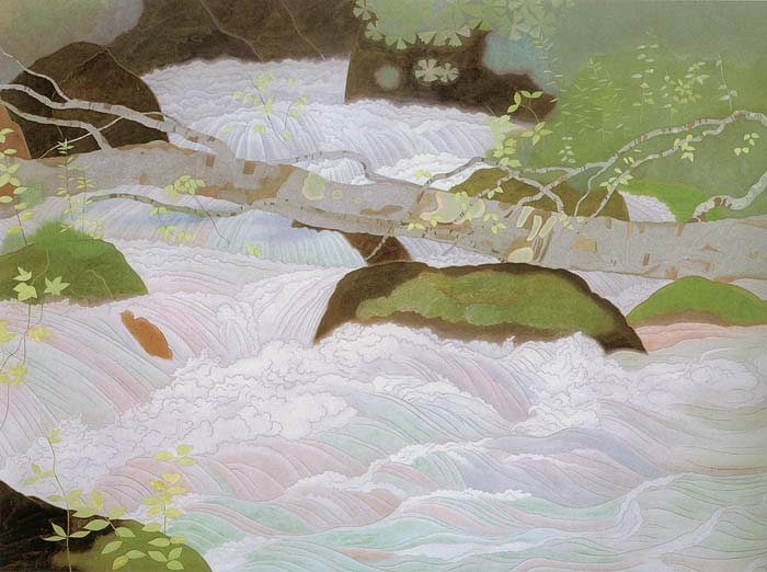 ONO Chikkyo（小野竹喬 Japanese, 1889-1979） 奥入瀬渓流 Oirase