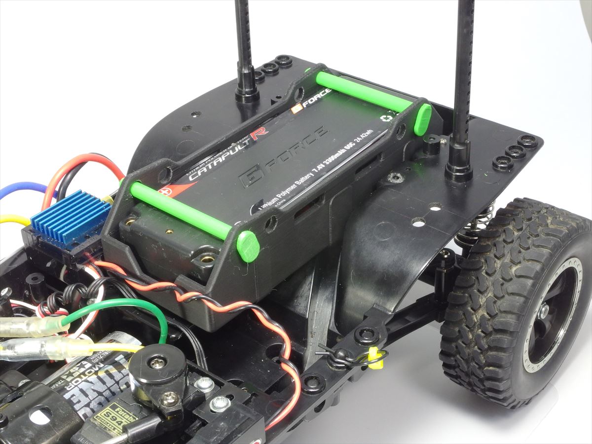 RC改造] CC-01のFサスをXV化 その2 試走編 : nomoken's log