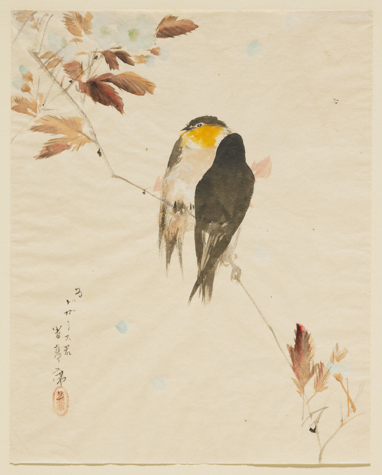 渡辺省亭： 鳥図｜ドガを驚愕させた画家｜渡辺省亭 欧米を魅了した花鳥