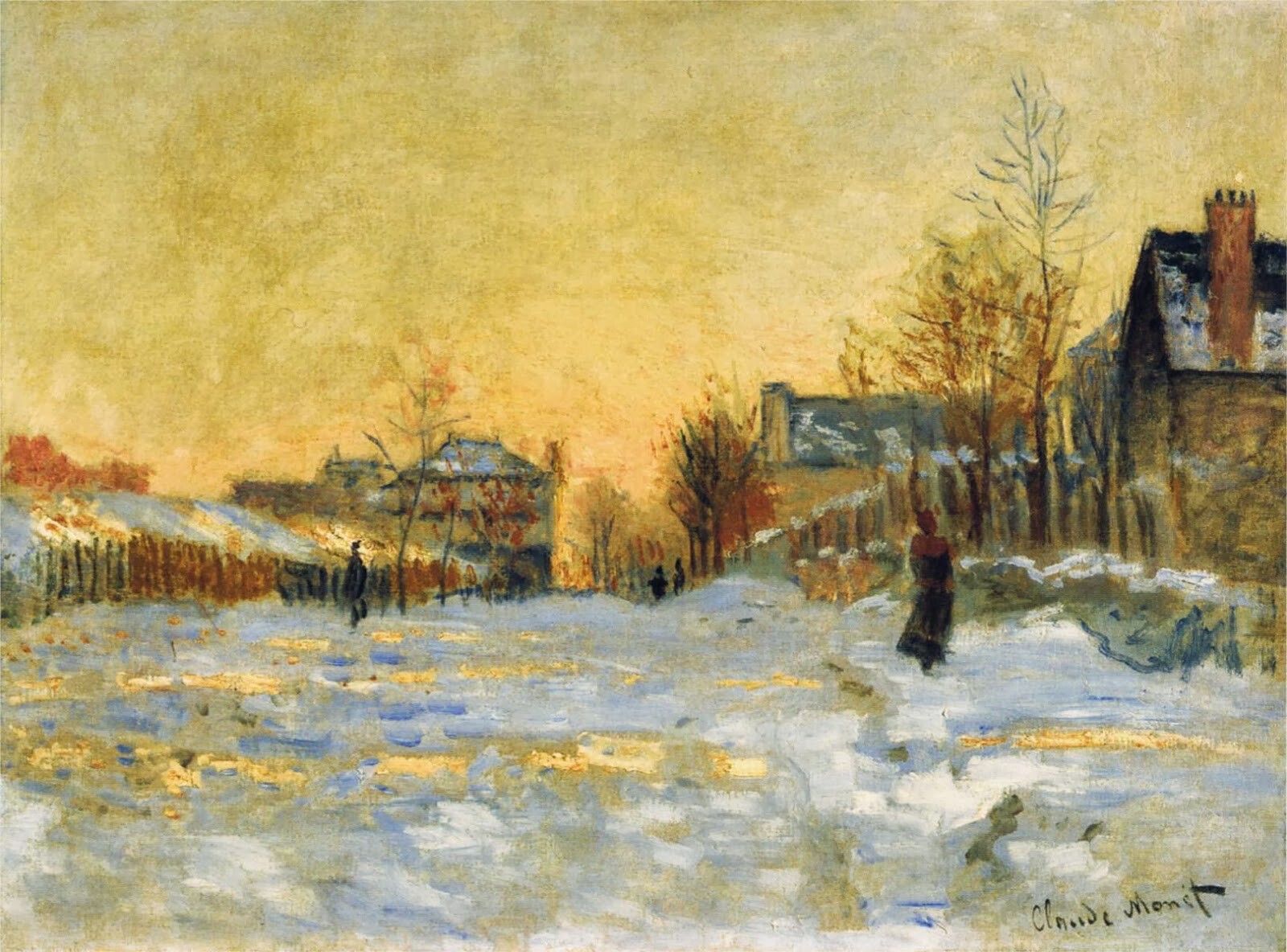 モネ： アルジャントゥイユの雪｜モネ －連作の情景＠上野の森美術館