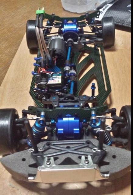 ドリパケ TECH RACING カウンターコンバージョン グリーンカーボン仕様