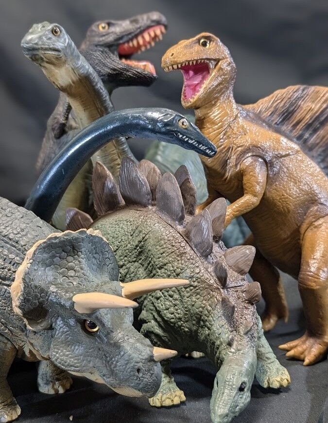 昭和レトロ恐竜（ツクダホビー）ソフビフィギュア6体セット : 恐竜