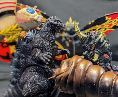 平成シリーズ「ゴジラvsモスラ」（バンダイ）ソフビフィギュア6体
