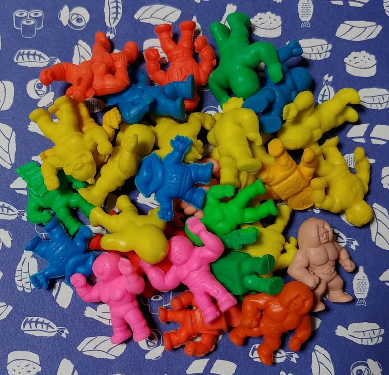 ブタ肉マン対バイキンマン メーカー不明 キンケシ キン消し キン肉マン