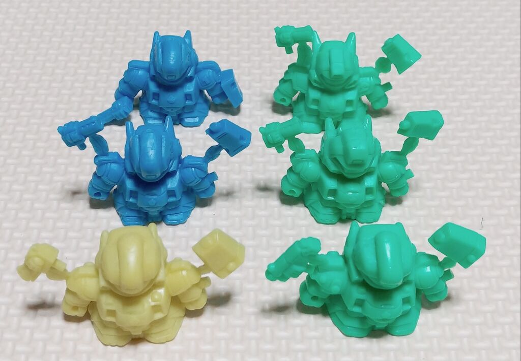 ガン消しのパーツの見分け方 パトレイバー 前編 ガシャポン戦士