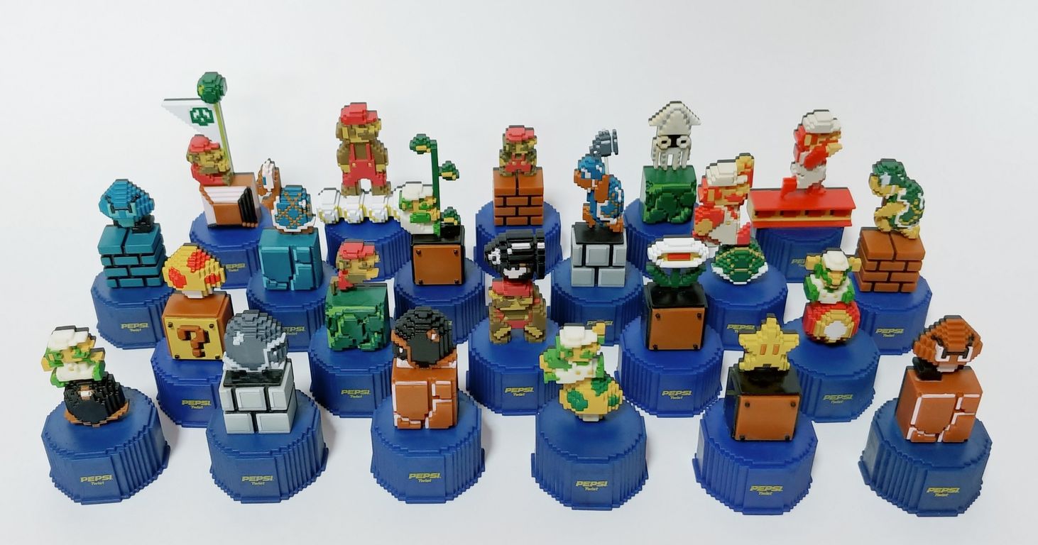 ペプシ マリオ ボトルキャップ 全30種 ミニブック付 PEPSI スーパー