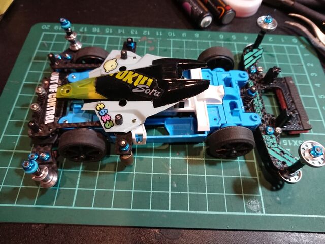 ミニ四駆】サブ機は君に決めた！軽量MSフレキ製作⑤毒ガエル