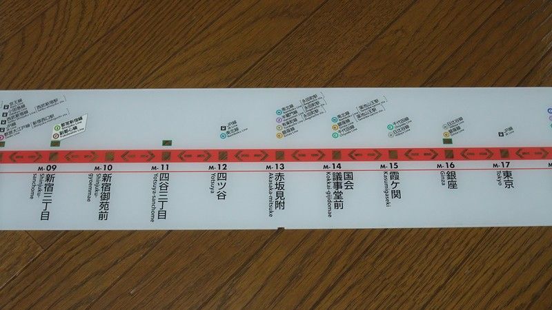 東京メトロ02系 マップ式車内表示器の路線図パネル : always ─永遠を