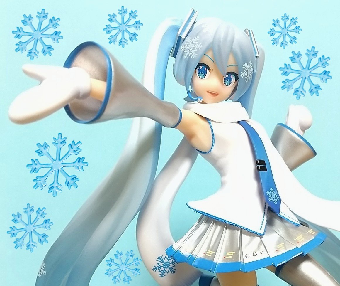 雪の結晶の台座付き】一番くじ 雪ミク ～SNOW MIKU～ A賞 雪ミク