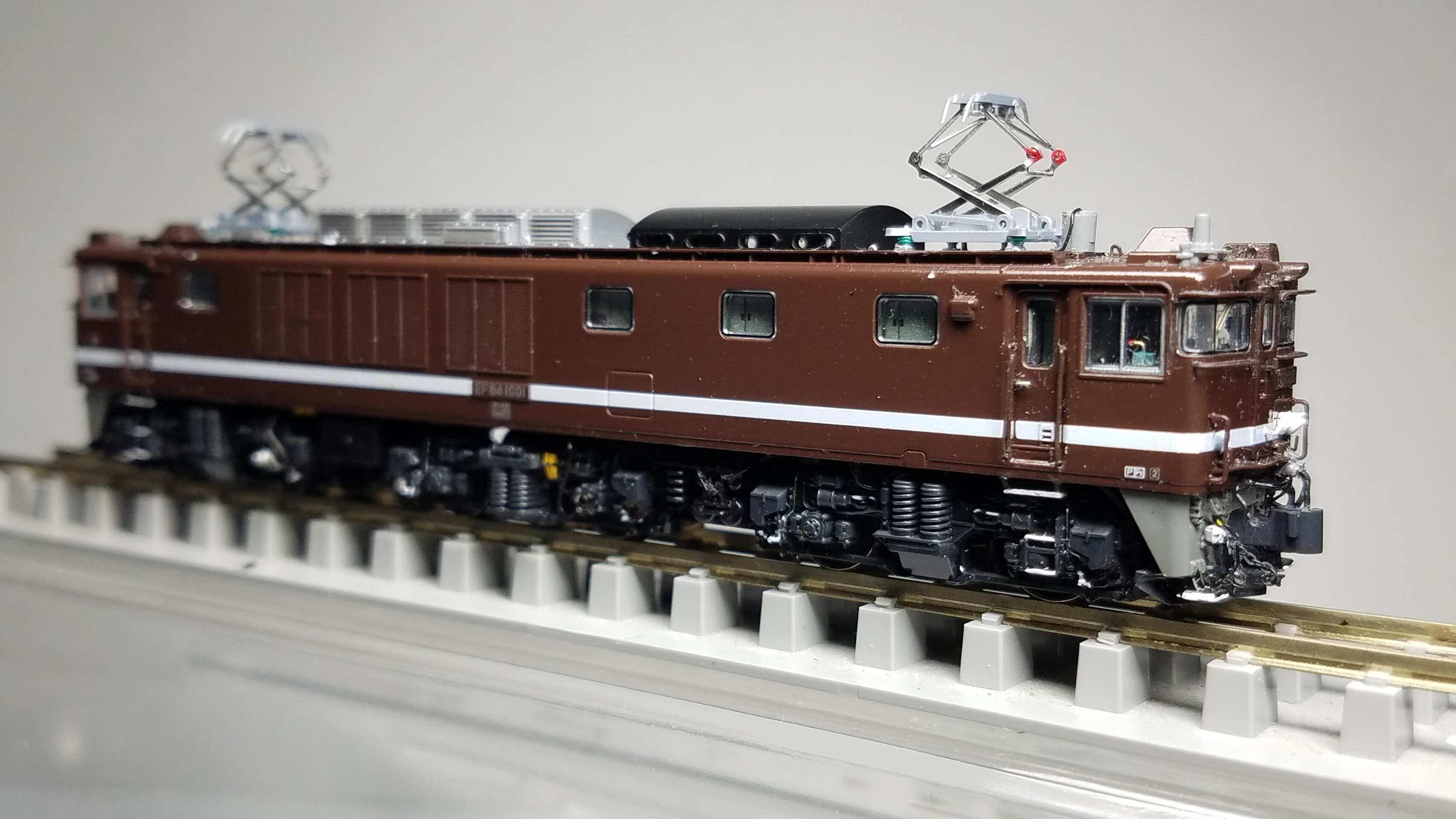 Kato 3023-3 EF64 1001 茶色の台車追加精密加工整備 : （仮称）東北