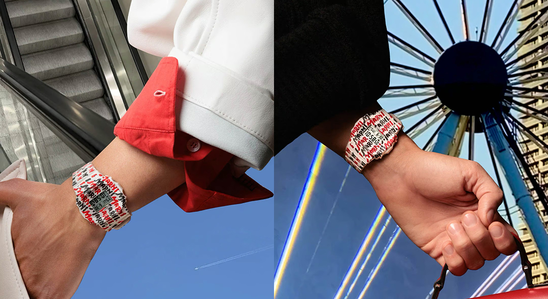 MARNI が CASIO とコラボレーション – ハンドペイントロゴの