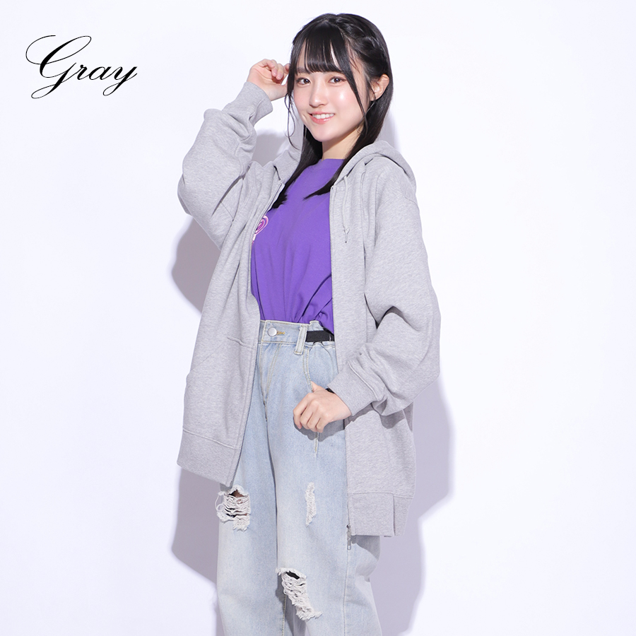 受注期間限定！久留島優果コラボ企画！コラボZIPパーカー◇久留島優果