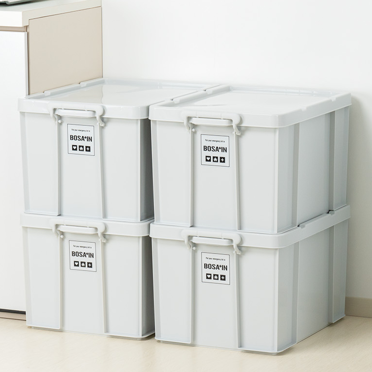 収納ボックス 積み重ねボックス 53 BOSA+IN 幅39×奥行53×高さ32cm