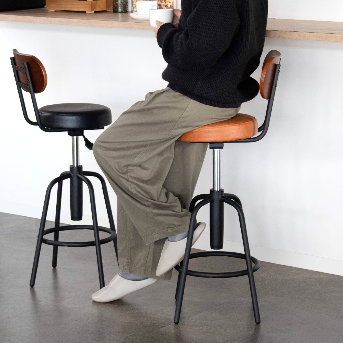 カウンターチェア テーブル 3点セット タムチェア （ 3点 セット 椅子