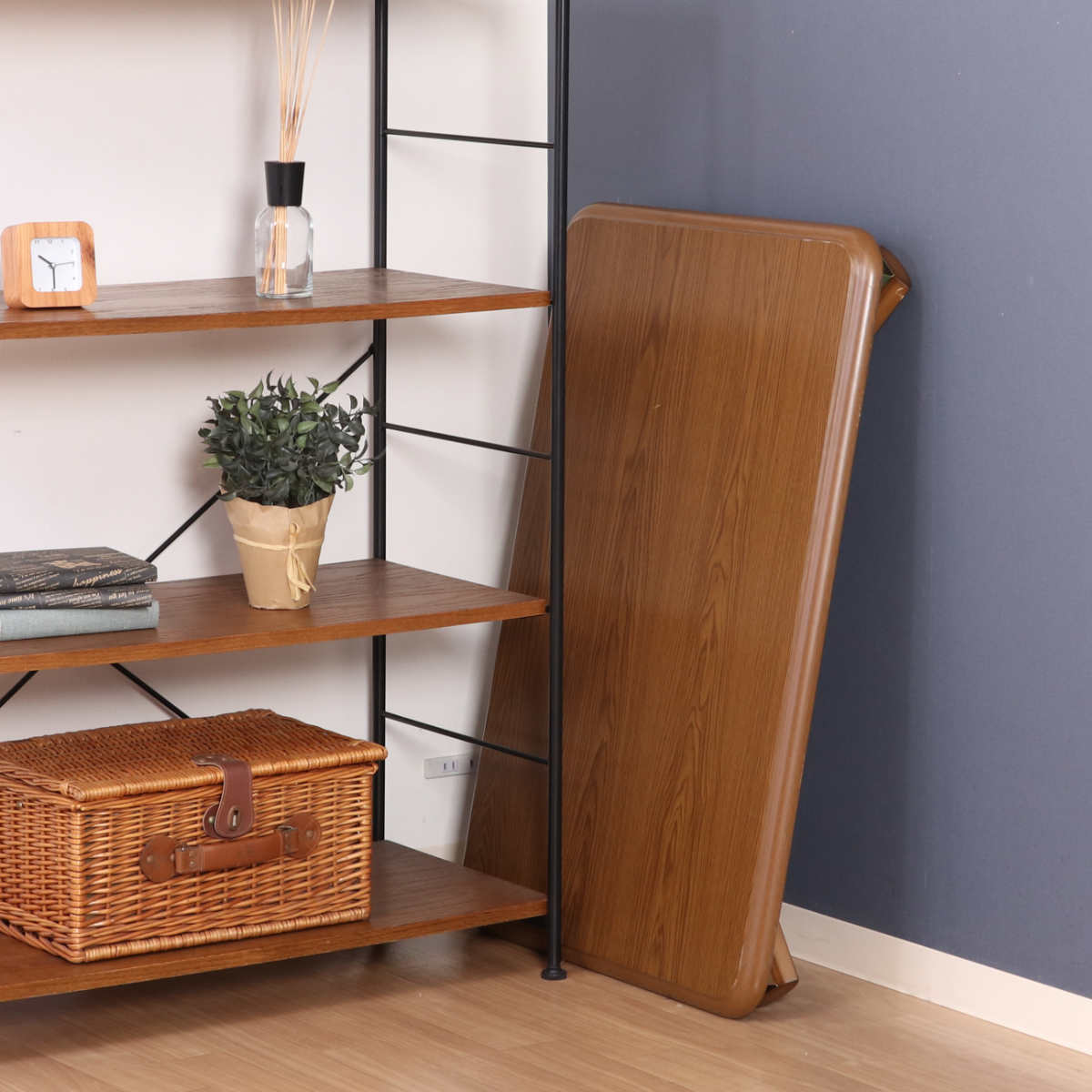 ローテーブル 幅90×奥行60×高さ33・38cm 軽量折りたたみ座卓 継脚付