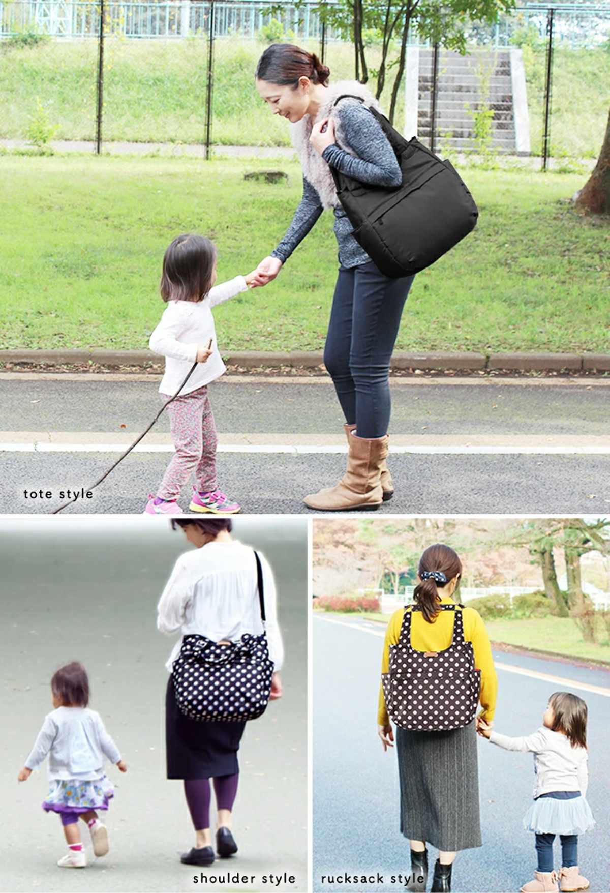 マザーズバッグ 3WAY H型 マザーズリュック ハンナフラ Hanna Hula