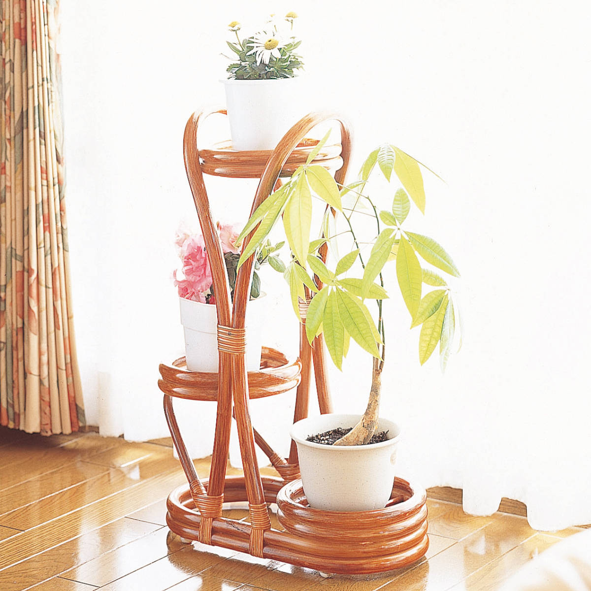 dショッピング |籐 フラワーラック ラタン製 幅40cm （ フラワー台