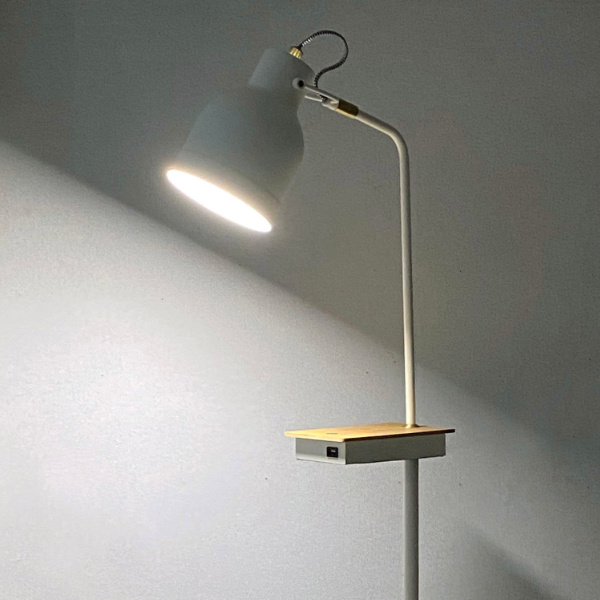 フロアライト LED付き 3段階調光 充電機能付き タッチセンサー機能付き