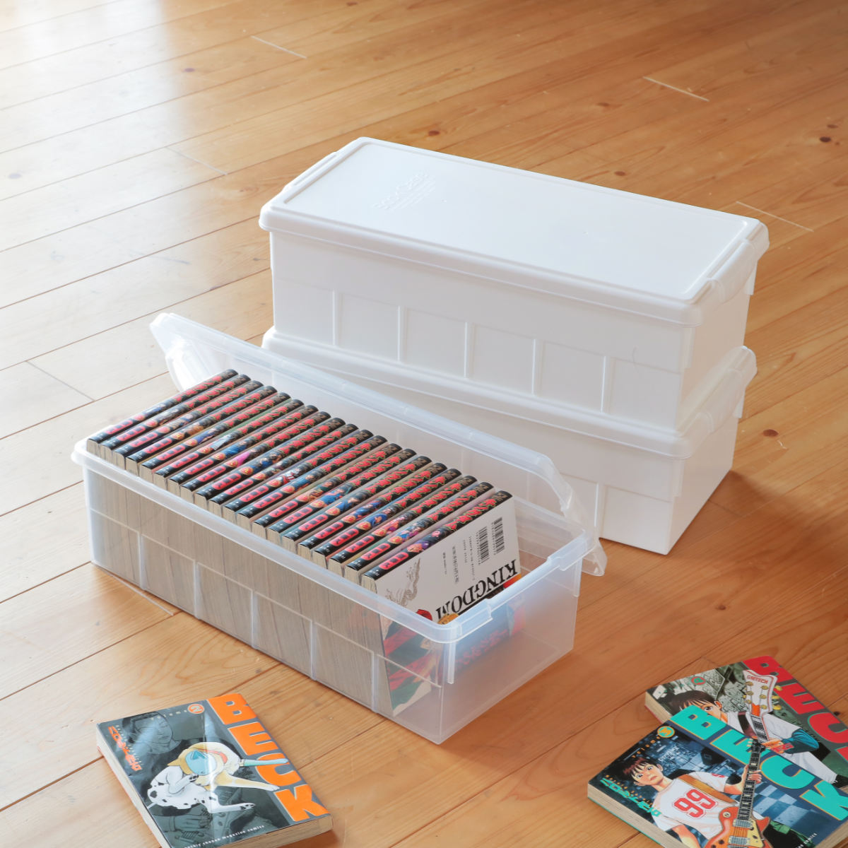 dショッピング |収納ボックス 幅21.5×奥行45.5×高さ13.8cm ブック