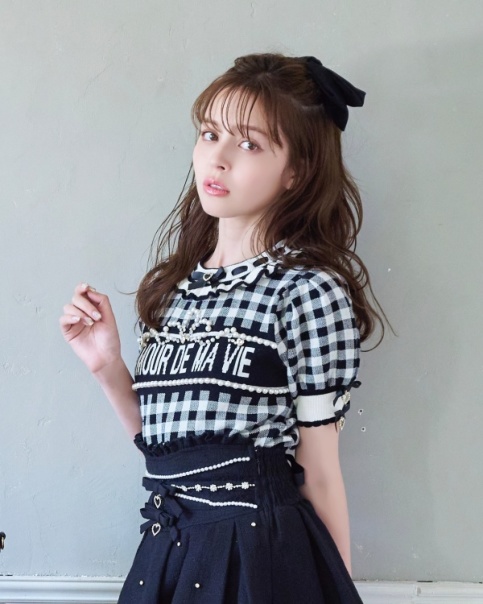 ギンガムジャガードニットトップス ｜ LIZ LISA（リズリサ）公式通販