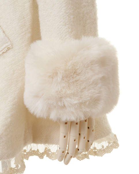 ビジューリボンミニ丈Aラインコート ｜ LIZ LISA（リズリサ）公式通販