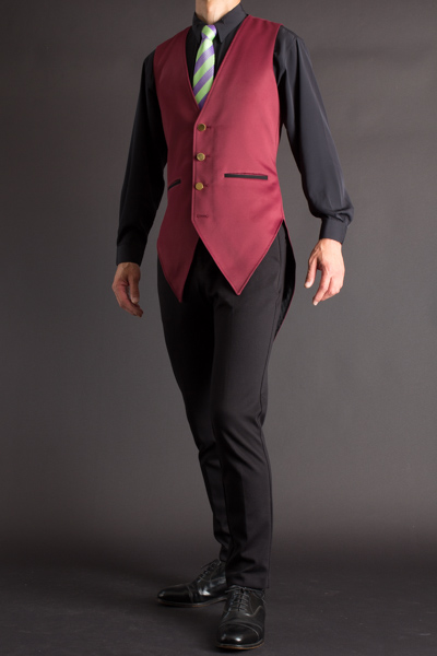 グラキリス レッド ｜ くられ先生デザイン 燕尾ベスト 【 ロングコート