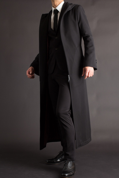 フード付き ロングコート ジップアップ 135｜『市岡元気先生』『くられ