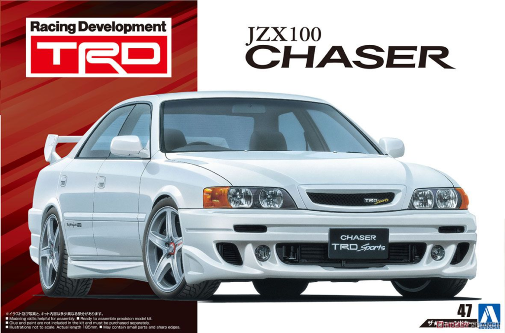アオシマ チューンドカー 47 1/24 トヨタ TRD JZX100 チェイサー '98