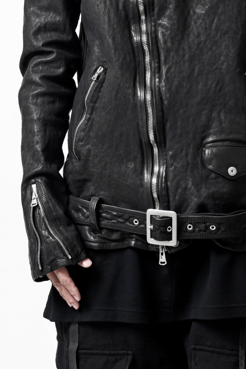 ISAMU KATAYAMA BACKLASH HOODED RIDERS JACKET / GARMENT WASHED JP