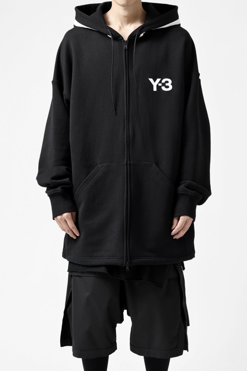 Y-3 Yohji Yamamoto FULL ZIP HOODIE PARKA / FRENCH TERRY (BLACK)の