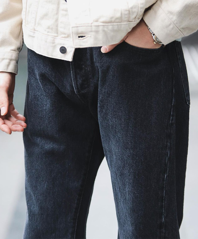 Straight 5 Pocket Pants(28(MEN) Medium Black/ミディアムブラック
