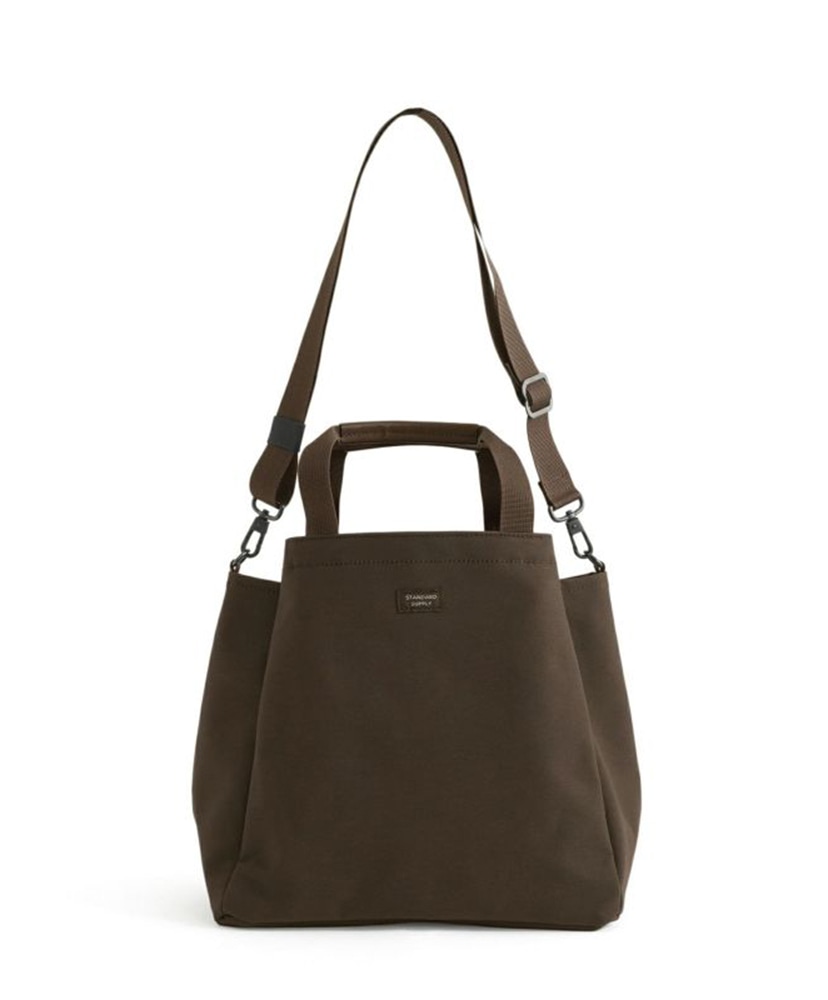 SIMPLICITY DARK BROWN EDITION 2WAY FOLD TOTE(ONE Dark Brown