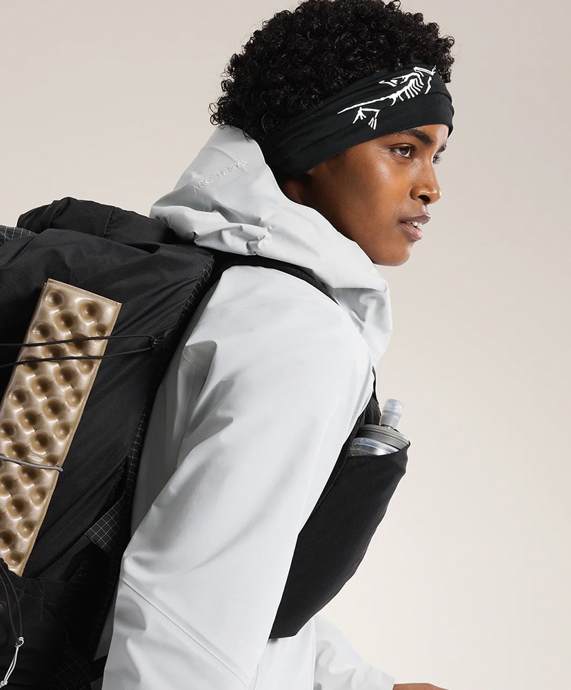 Satoro Merino Headband(L-XL Black×Arctic Silk/ブラック×アーク